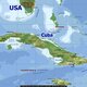 Map of cuba and usa
