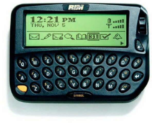 1999: RIM OS 1.0, un buscapersonas