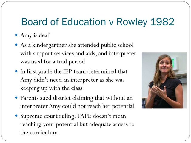 Board of Ed. of HHCD v. Rowley