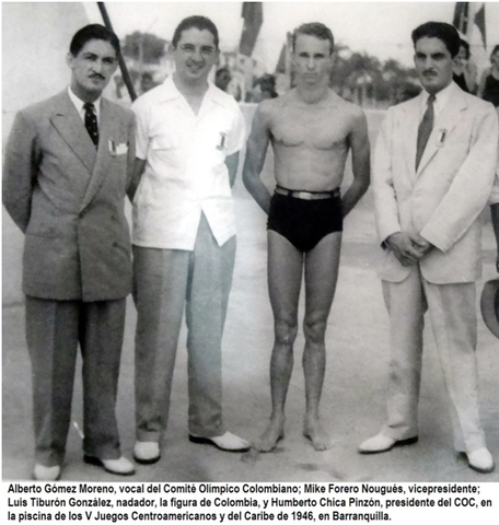 Primera participación de natación en Juegos Olímpicos