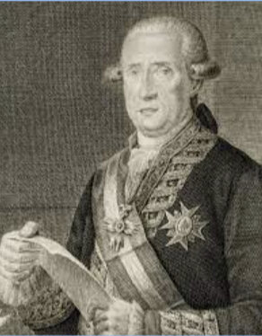 Retrato de Floridablanca grabado por Joaquín Ballester