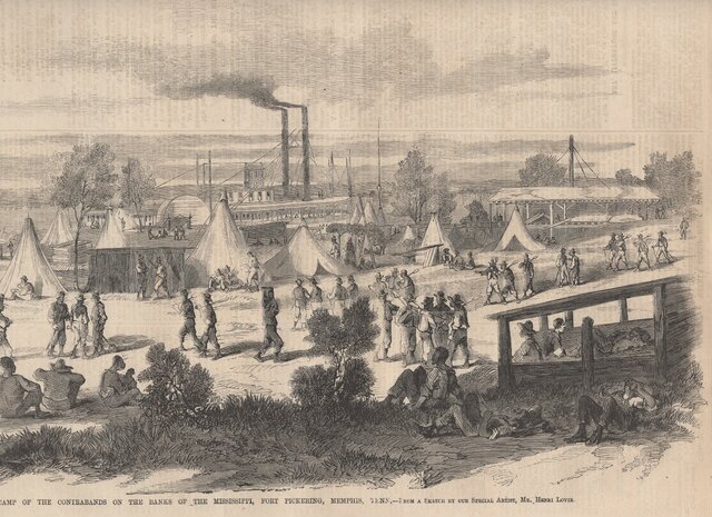 Levi Coffin visits freedmen in Memphis, TN