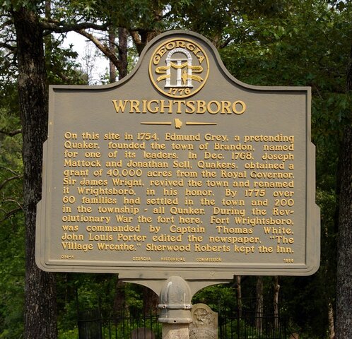 Wrightsboro, GA, is founded