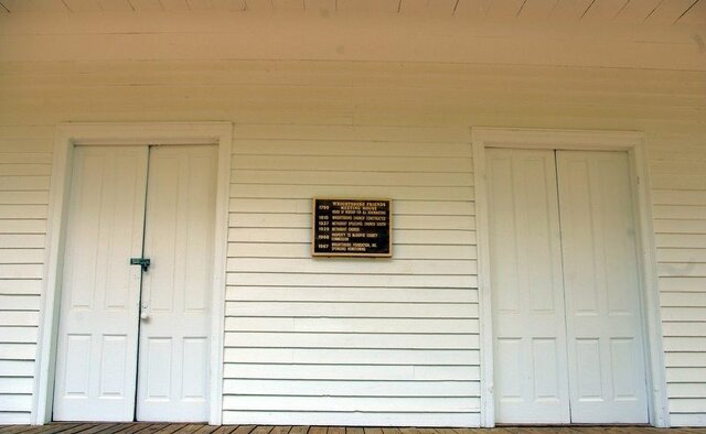 Wrightsboro, GA, meeting house is constructed