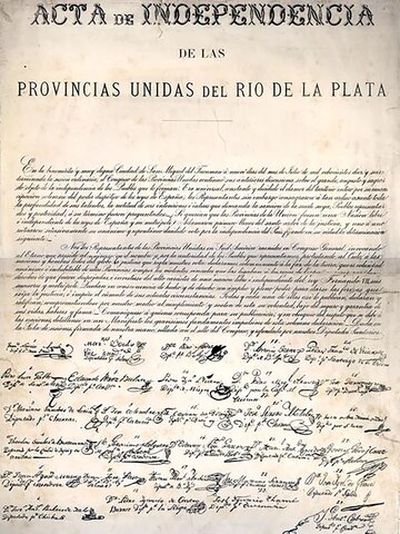 Declaración de Independencia "de las Provincias Unidas de Sudamérica"