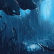Landscape anime rain fantasy art wallpaper preview