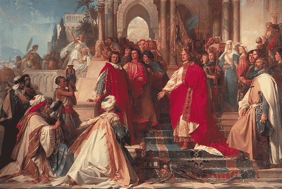 Sacro Imperio Romano Germánico: Carlomagno coronado Emperador en Roma.