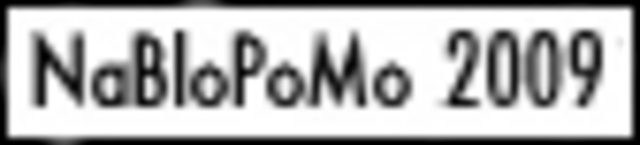 09. Particpate in NaBloPoMo