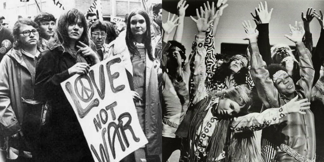 1960 el movimiento hippie