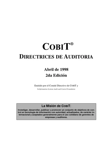 COBIT Segunda edición