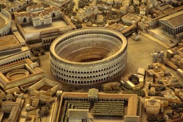 Construcción del Coliseo Romano