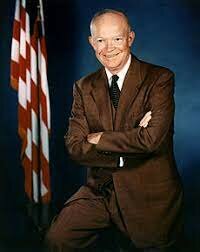Dwight David Eisenhower, presidente de los Estados Unidos.
