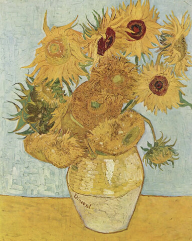 Quattordici Girasoli in un Vaso