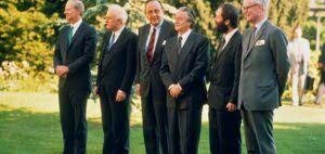 Ministros de exteriores de las cuatro potencias.