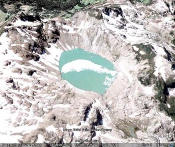 Glacier is nearly melted