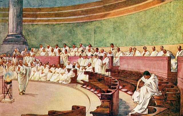 Ottaviano riceve privilegi e onori in Senato