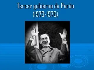 3er PRESIDENCIA DE PERON