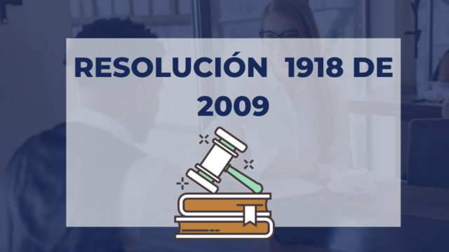 Resolución 1918 de 2009