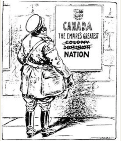 The identity of Canada has changed (Social and Political and economical)(+2)