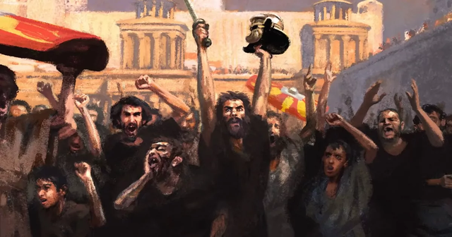 Ultima resistencia de los judíos en Masada.