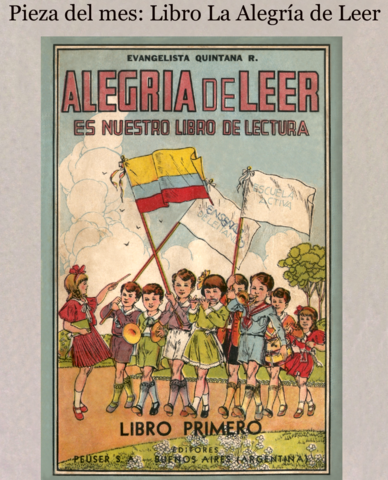 La cartilla Alegría de Leer