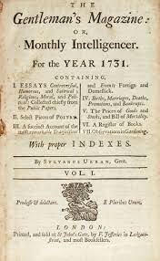 Primera revista moderna en Inglaterra: The Gentleman's Magazine