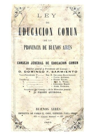 Ley de Educación Común.