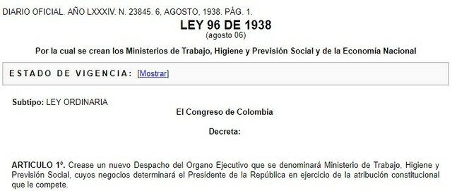 Se crean los Ministerios de Trabajo, Higiene y Previsión Social y de la Economía Nacional
