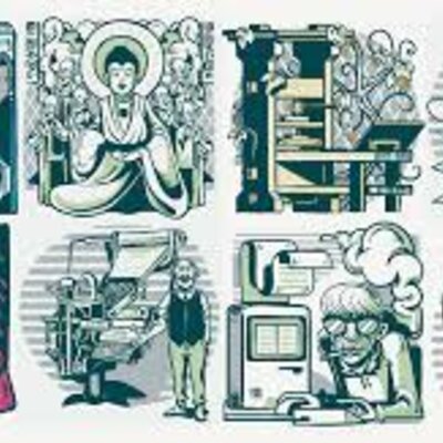 Timeline: Historia y evolución del diseño editorial, ciencia, arte y tecnologia