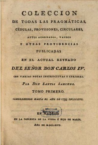 Colección de Bulas y Pragmáticas