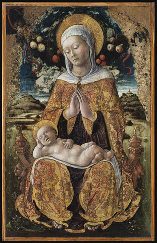Madonna adoring the Child, Eremitani - 1460 c.