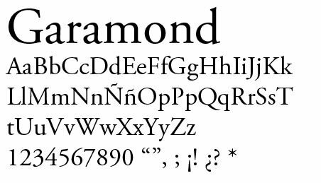 Tipografia Garamond