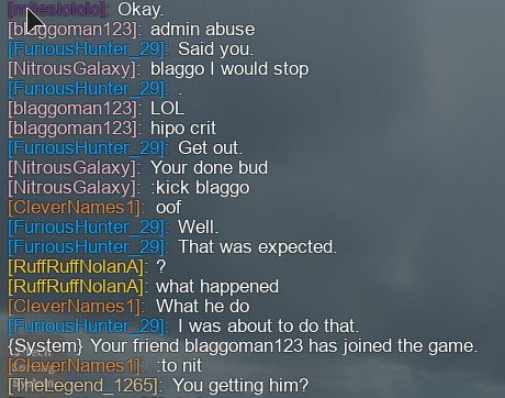 Blaggoman Admin Abuse
