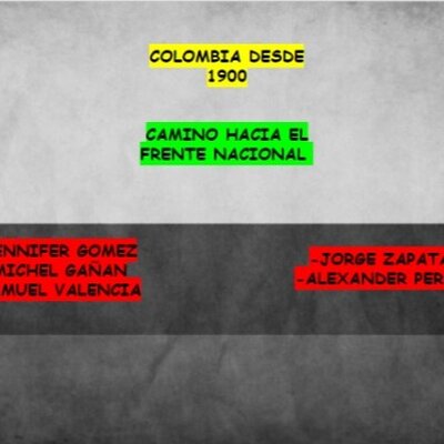 Timeline: CAMINO HACIA EL FRENTE NACIONAL
