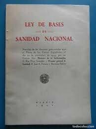 LEY DE BASES DE SANIDAD