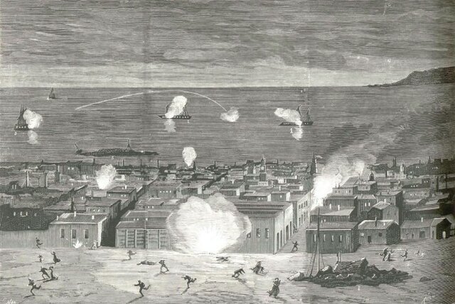 Bombardeó chileno a Iquique