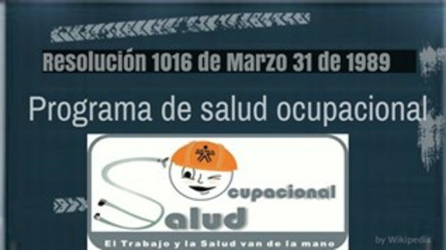 Resolución 1016 de 1989