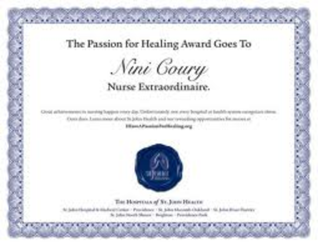 Finished my masters in Nursing.