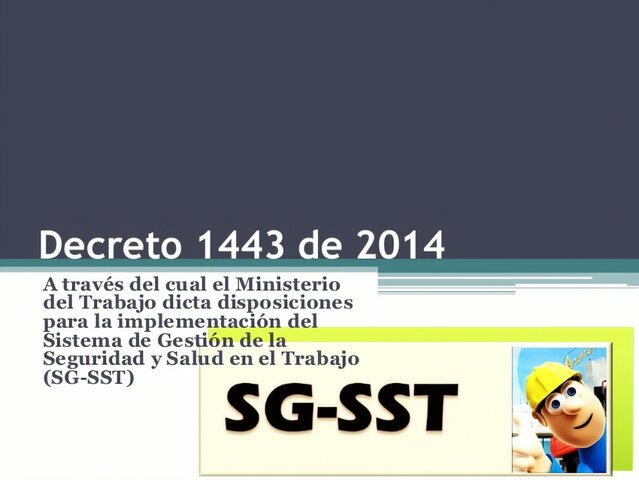 DECRETO 1443 DEL 2014
