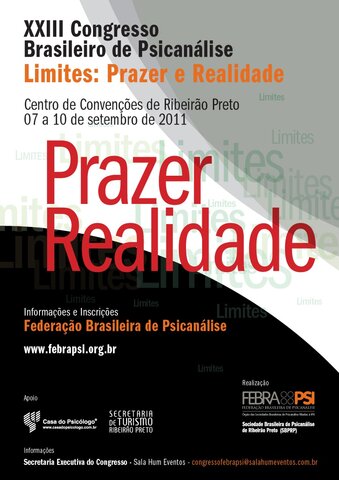XXIII - Congresso Brasileiro de Psicanálise "Limites: Prazer e Realidade"