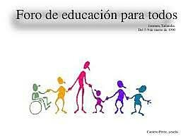 Año 2000: FORO MUNDIAL SOBRE LA EDUCACIÓN