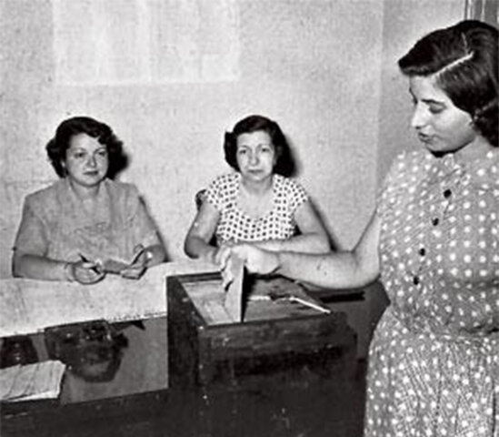 Se permitió el sufragio femenino en el Perú