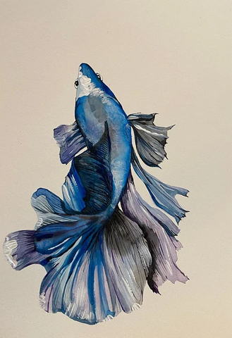 Inspired by the Betta fish painting