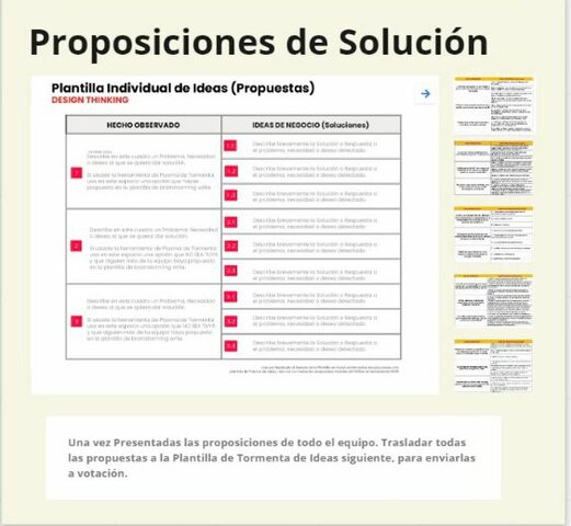 Proposiciones de soluciones