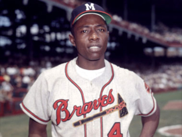 Hank Aaron debuted in 1954 and played 23 years for Major League Baseball. He was selected to play in 24 All-Star games. He also surpassed Babe Ruth by belting a record-setting 755 home runs