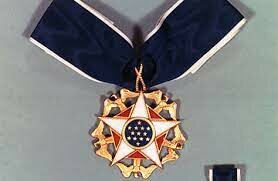 Neil receives awards for landing on the moon.