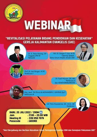 Webinar Revitalisasi Pendidikan dan Kesehatan GKE