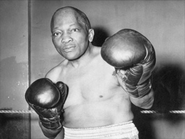 Jack Johnson became the first African-American heavyweight boxing champion of the world from 1908-1915