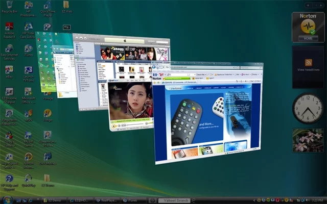 Windows vista flip 3D