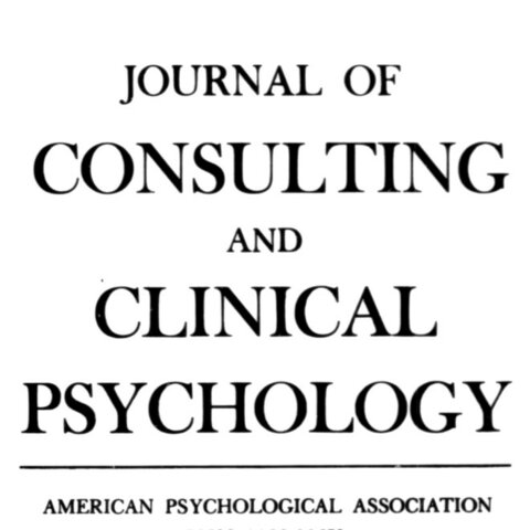 Journal of Consulting and Clinical Psychology